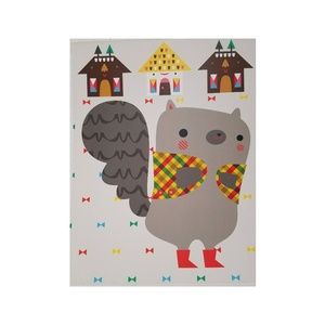 Children's Wall Art Print Squirrel 11X14"